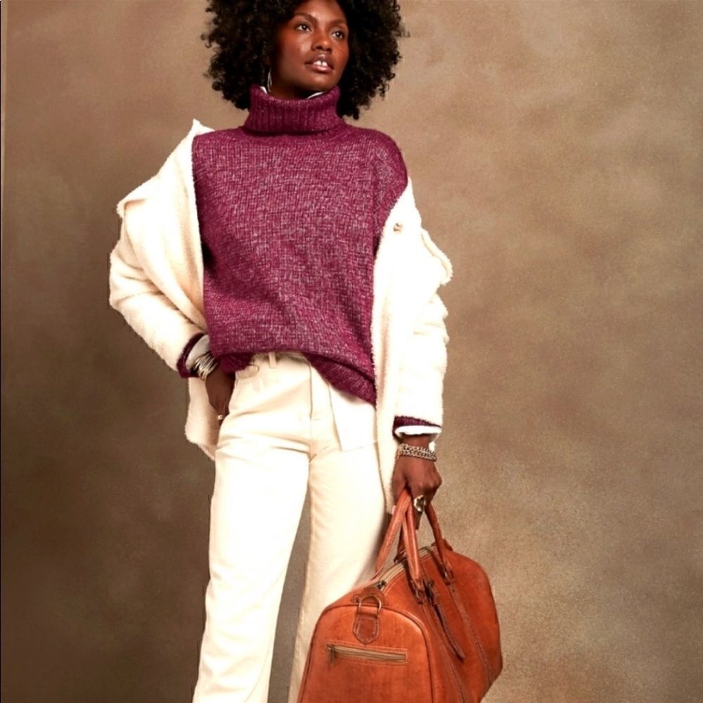 Banana Republic Oversized Cozy Turtleneck Sweater